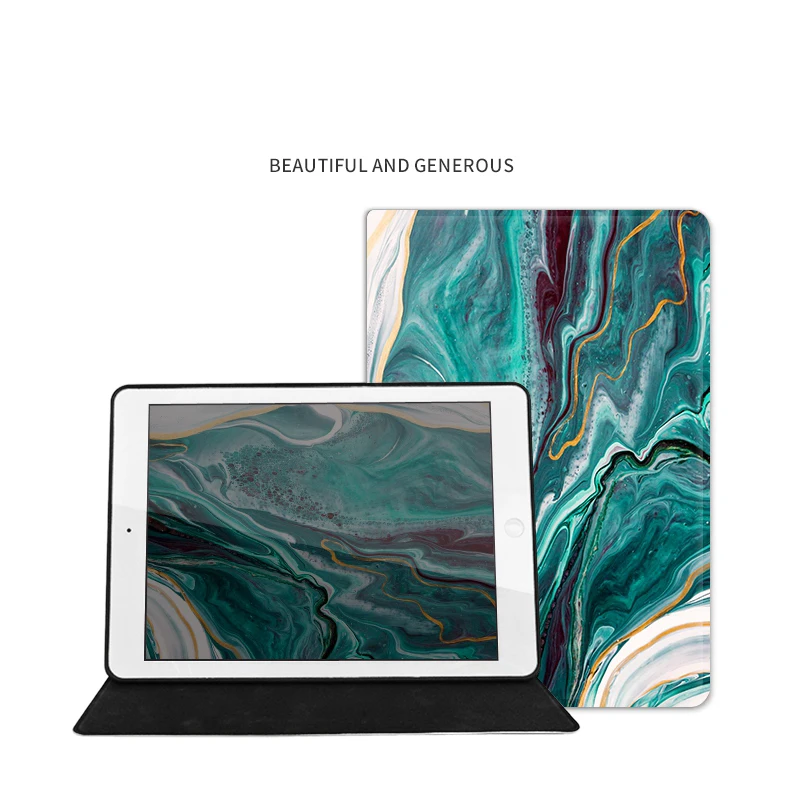 Мрамор Чехол-книжка с откидной крышкой чехол для ipad воздуха Air2 Pro 9,7 10,5 11 12,9 Мини-Платье на возраст 2, 3, 4, 5, планшетный ПК чехол для ipad 9,7