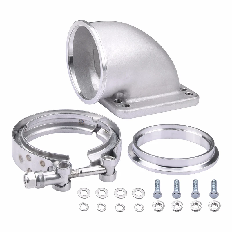 

3 Inch 90 Degree Elbow Adapter Flange For T3 T4 Turbocharger Stainless Steel Cast Turbo Elbow Adapter Flange