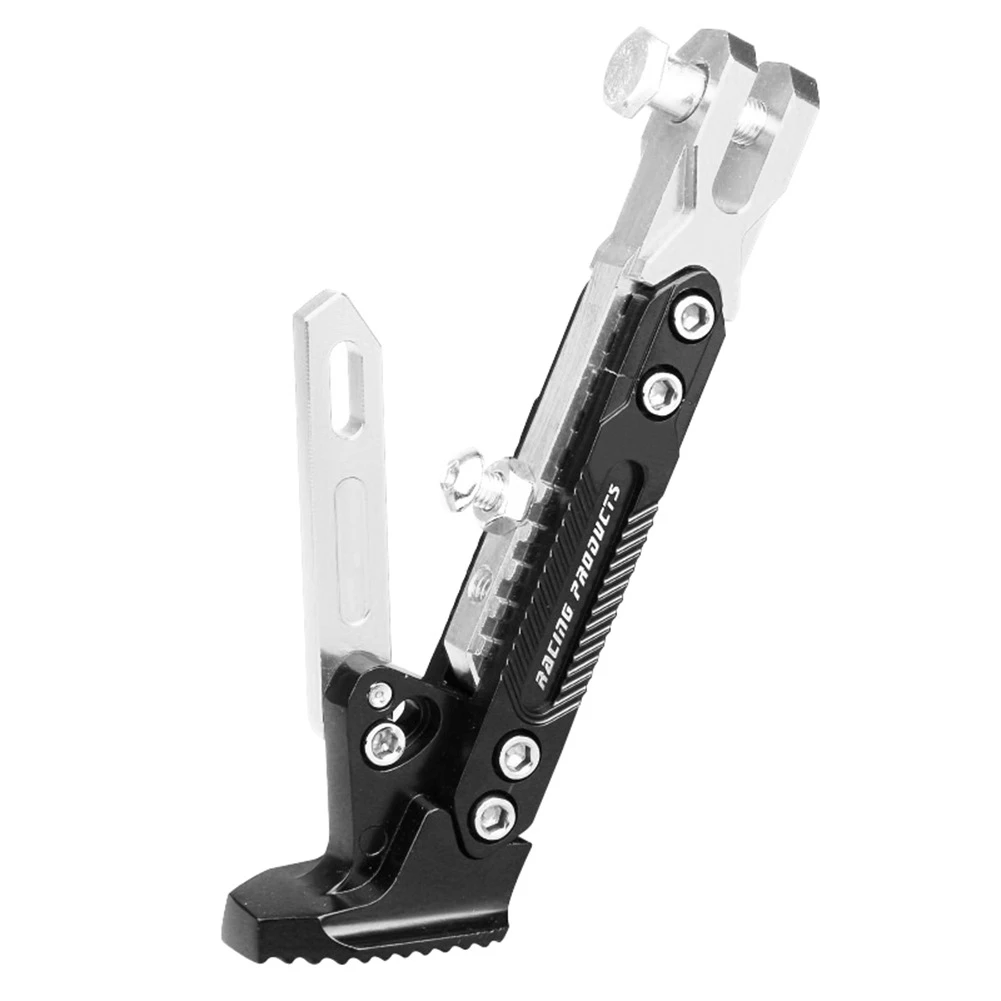 1pcs motorcycle kickstand adjustable foot side support parking kickstand for electric motorbike parking foot side support stand free global shipping