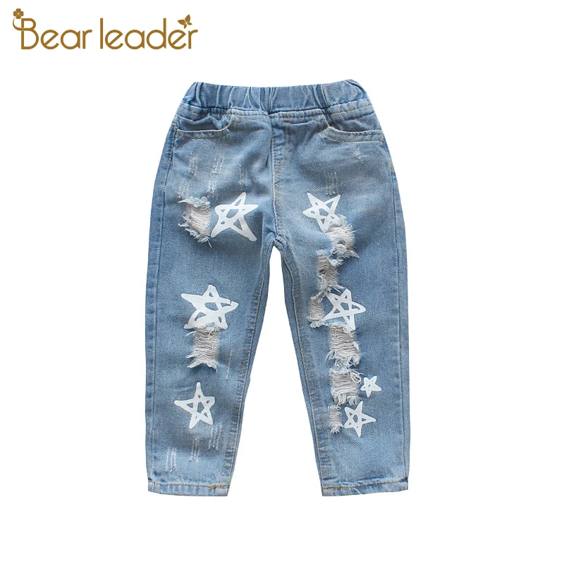 Bear Leader/Детские Модные джинсы Новинка 2020 года Осенние повседневные для мальчиков