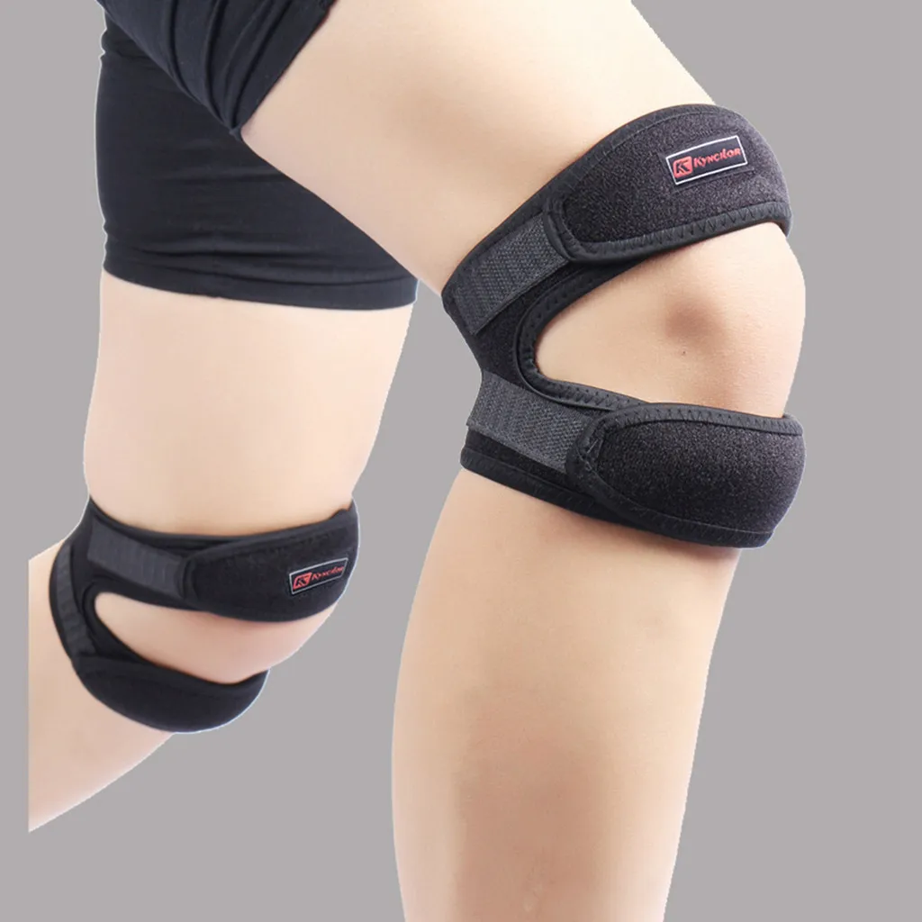 

Double Strap Knee Support Patella Tendon Brace Stabilizer Relieve Pain Belt Sports Protection Knee Pressure Tape Elbow Knee Pads