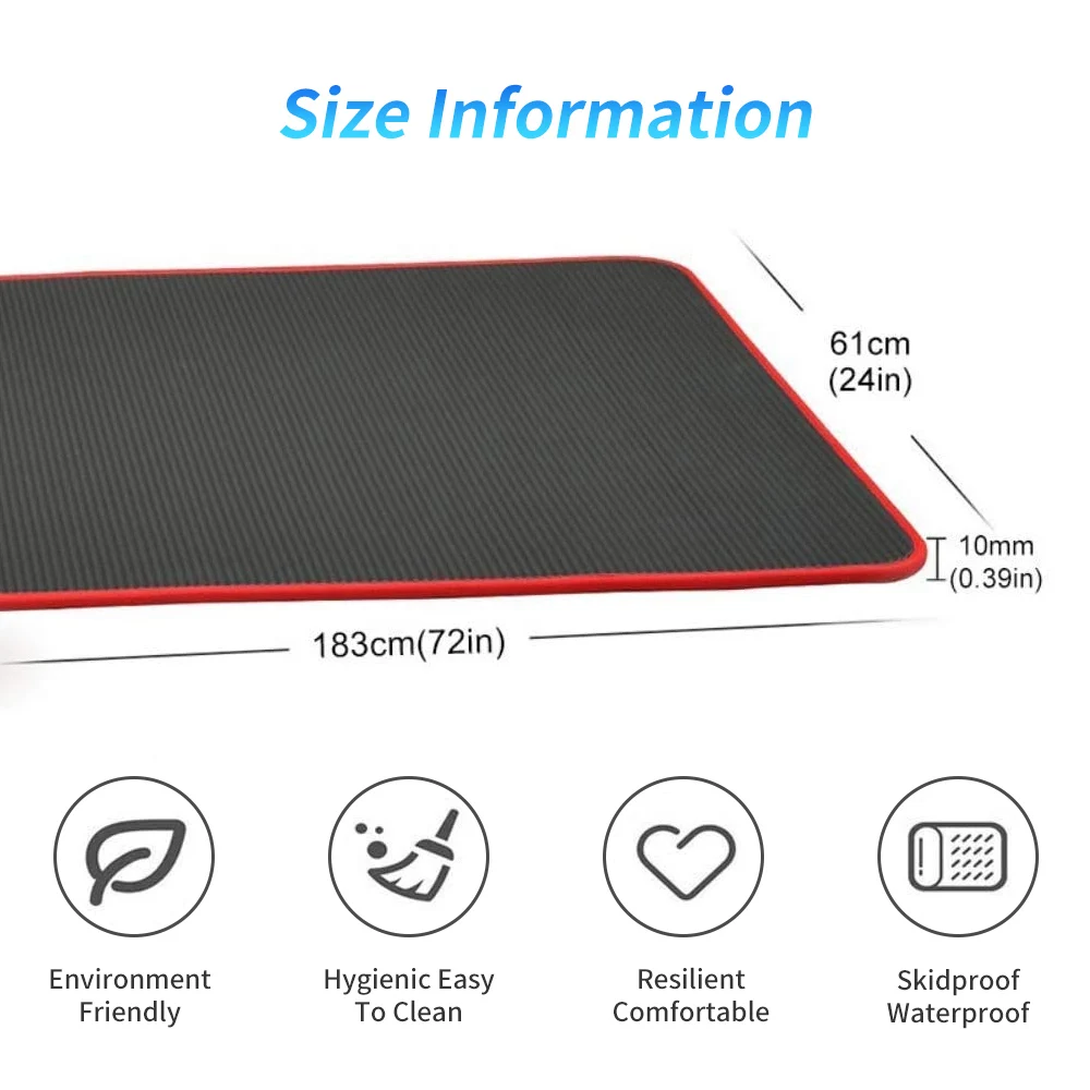 Коврик для йоги TPE 10 мм с позиционной линией коврики фитнеса и гимнастики