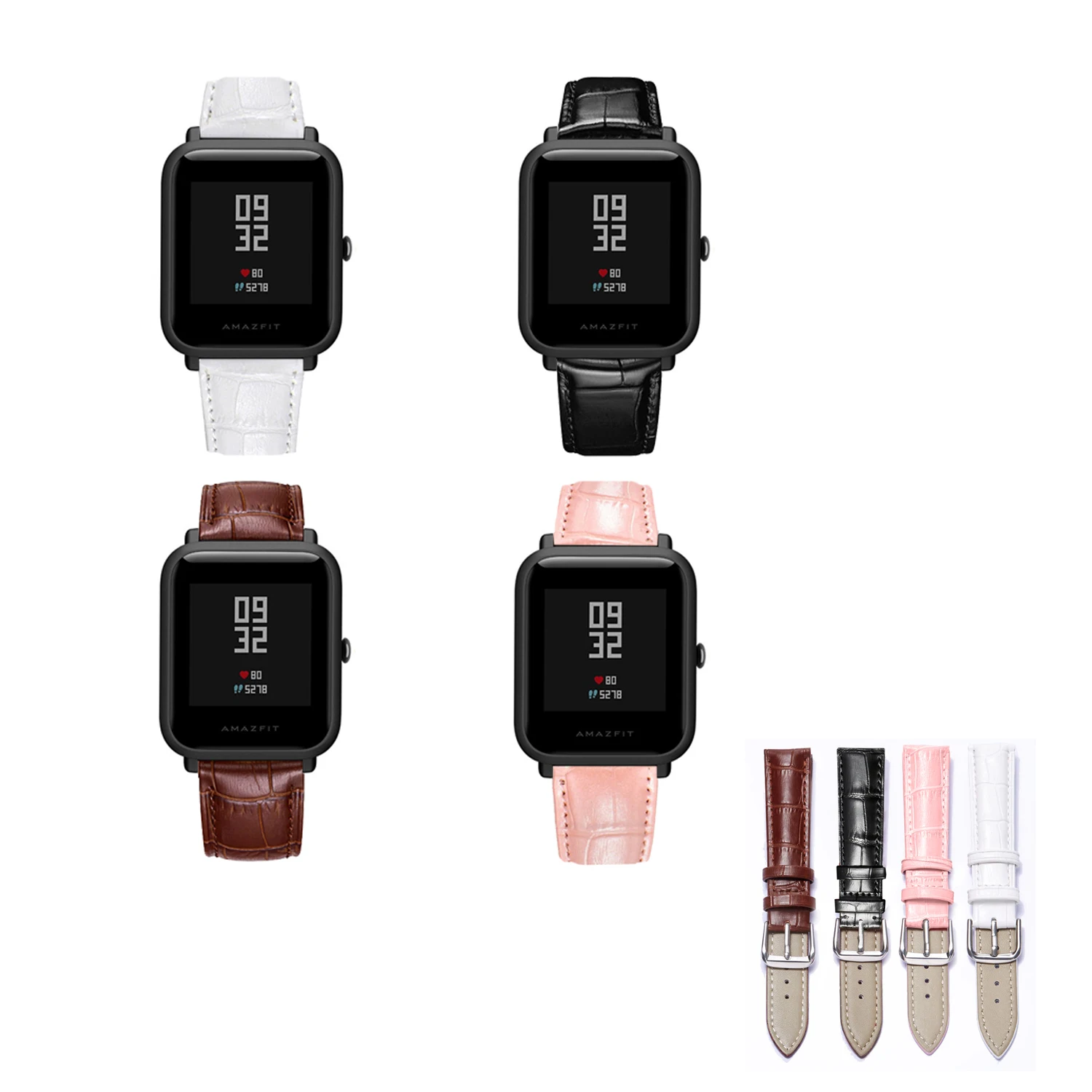 

Ремешок для часов, кожаный, 20 мм, 22 мм, для Huami Amazfit Bip 1S Lite S U, сменный Браслет для GTS2 Mini GTS 2 2E GTR 42 мм Neo