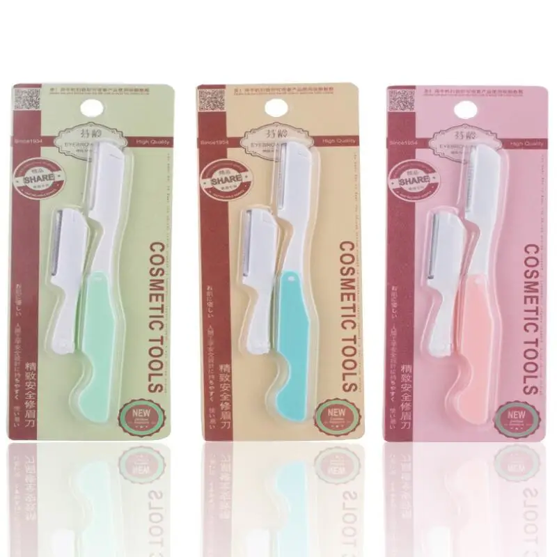 Триммер для бровей складной портативный безопасный острый резьбовой нож из