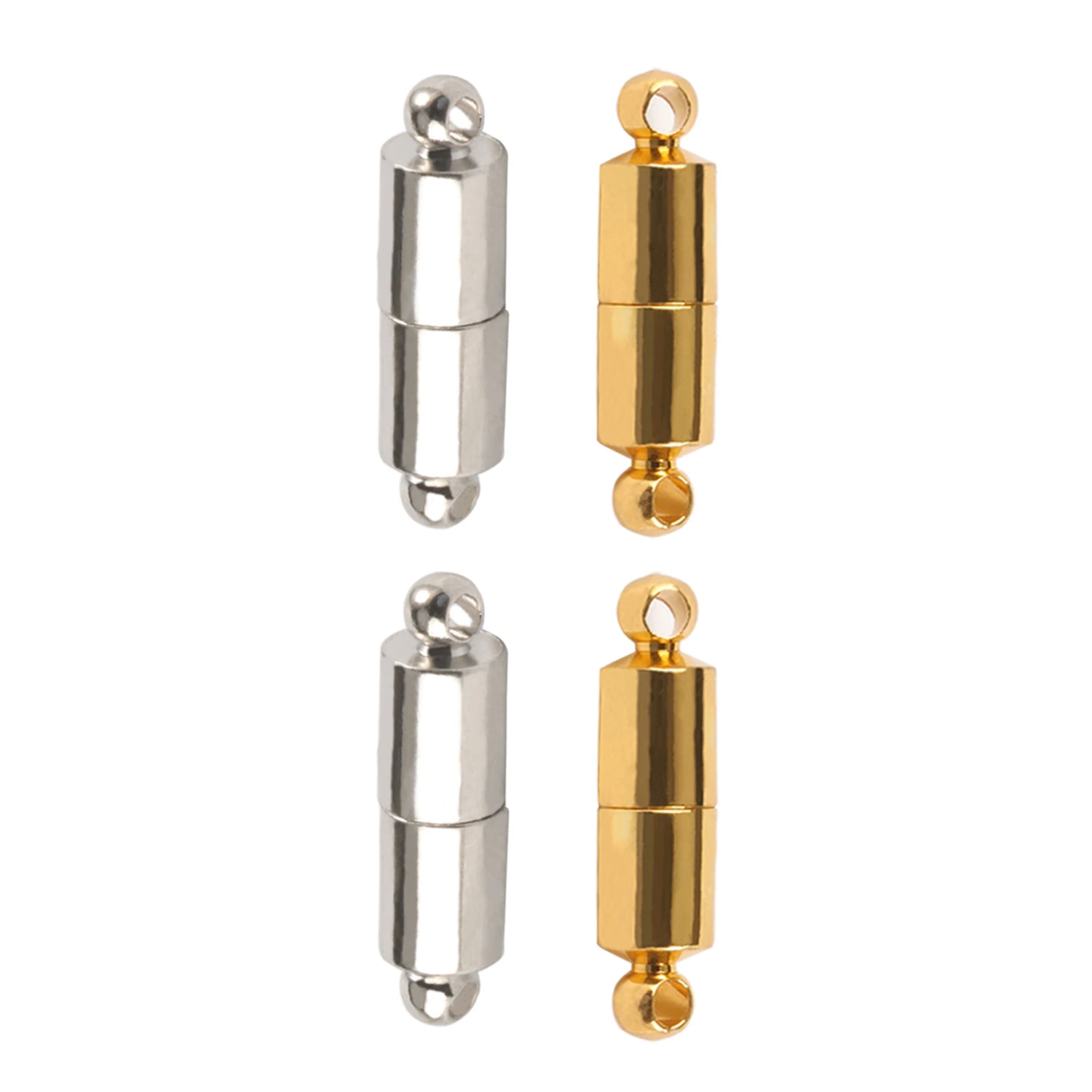 5 комплектов трубка из нержавеющей стали прочная магнитная застежка бусины