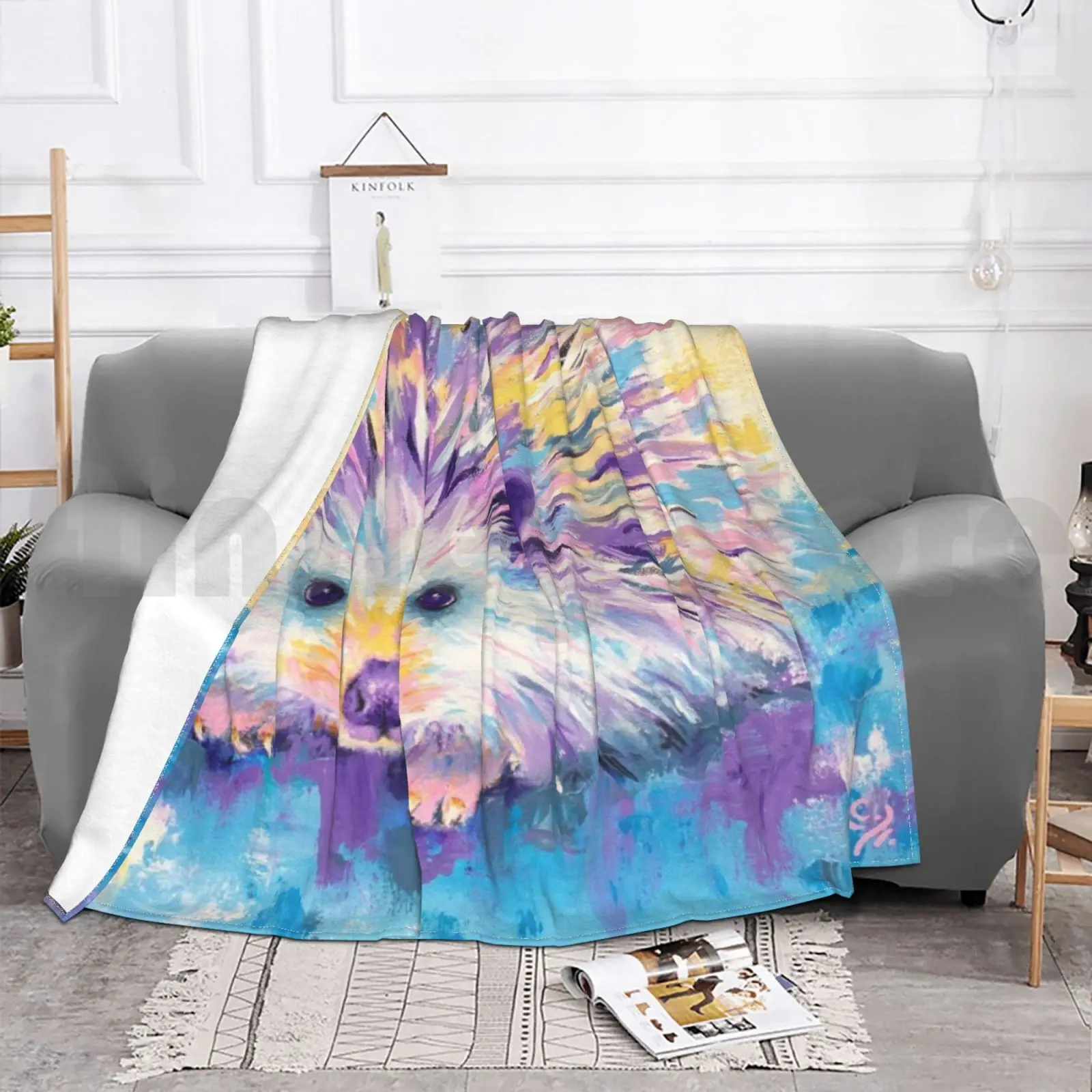 Модное одеяло с ежиком на заказ 257 ежик лицо животных симпатичный Ежик пастель