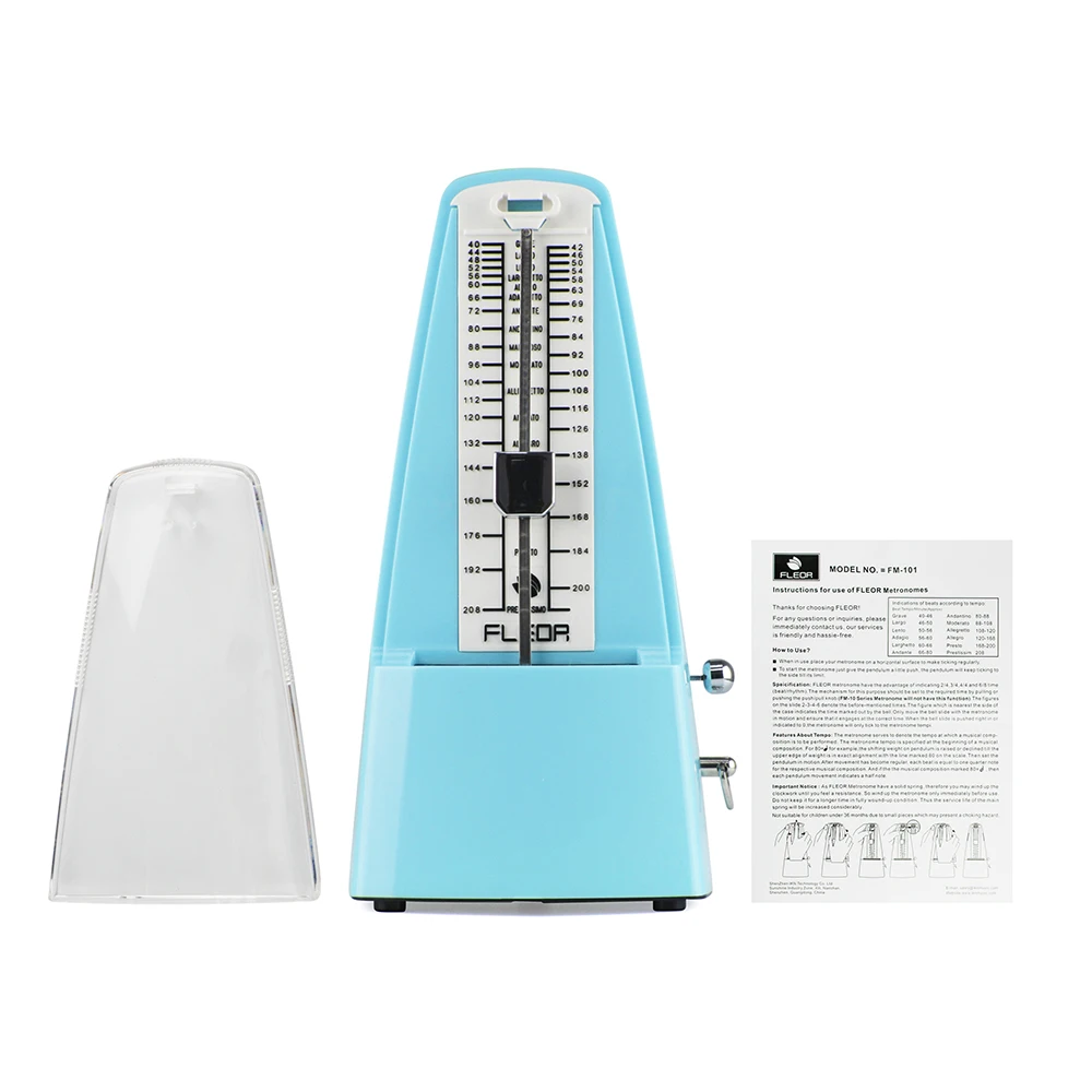 Универсальный Механический Метроном FLEOR в виде пирамиды из АБС пластика для