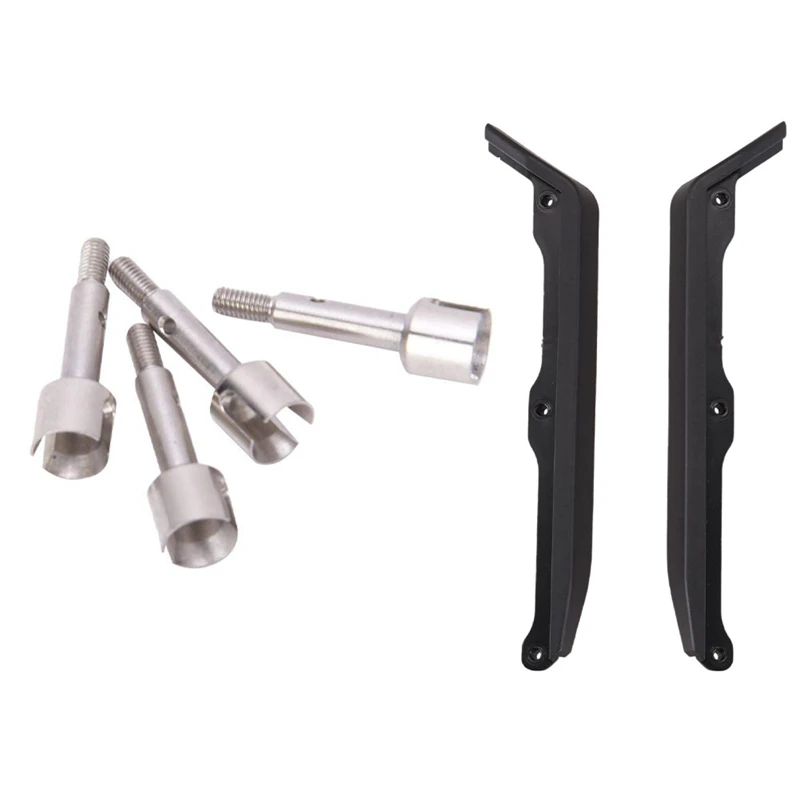 4 шт. стальные передние/Задние колесные оси запасные аксессуары с нижней защитой