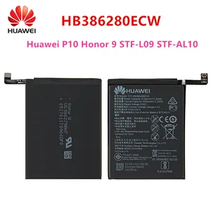 100 orginal hb386280ecw 3300mah battery for huawei p10 honor 9 stf l09 stf al10 mobile phone free global shipping
