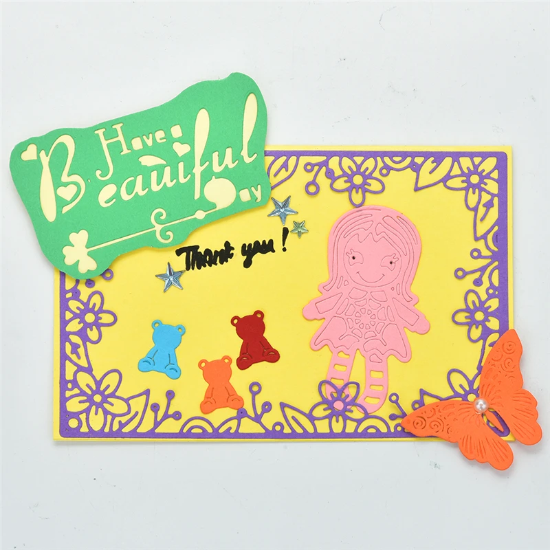 DiyArts трафареты букв красивые слова металлические режущие штампы новые 2019 для