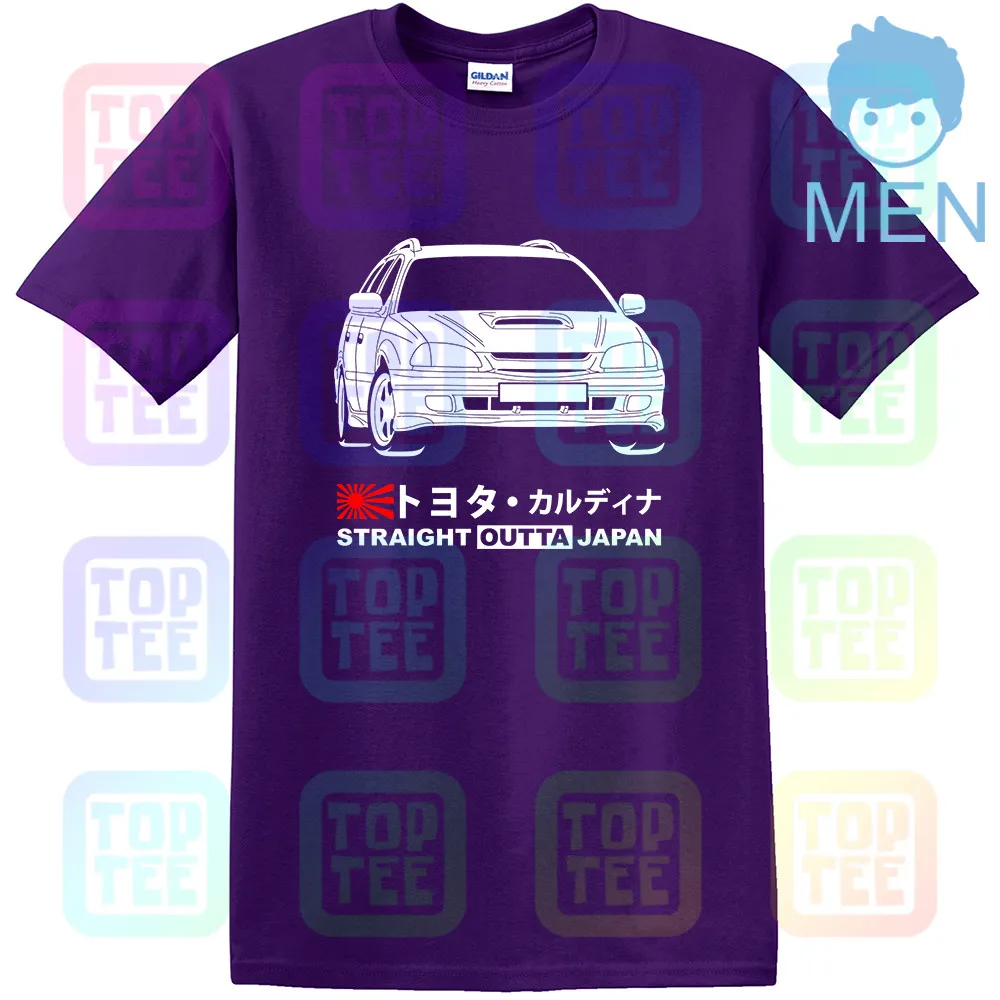 Фиолетовый GT-shirt Toyota Caldina GT-T ST215W '97-'99 футболка - Цвет: Фиолетовый