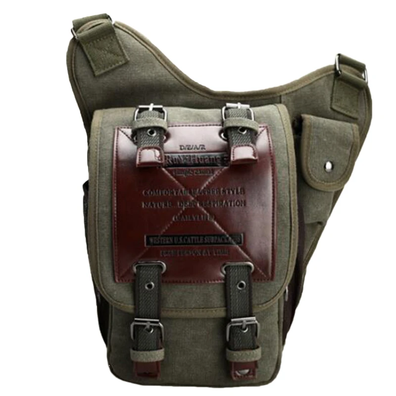 

New Men's Bags Retro Canvas Men's Shoulder Messenger Bag High Quality Multifunctional Messenger Bag Large Capacity Travel Bags