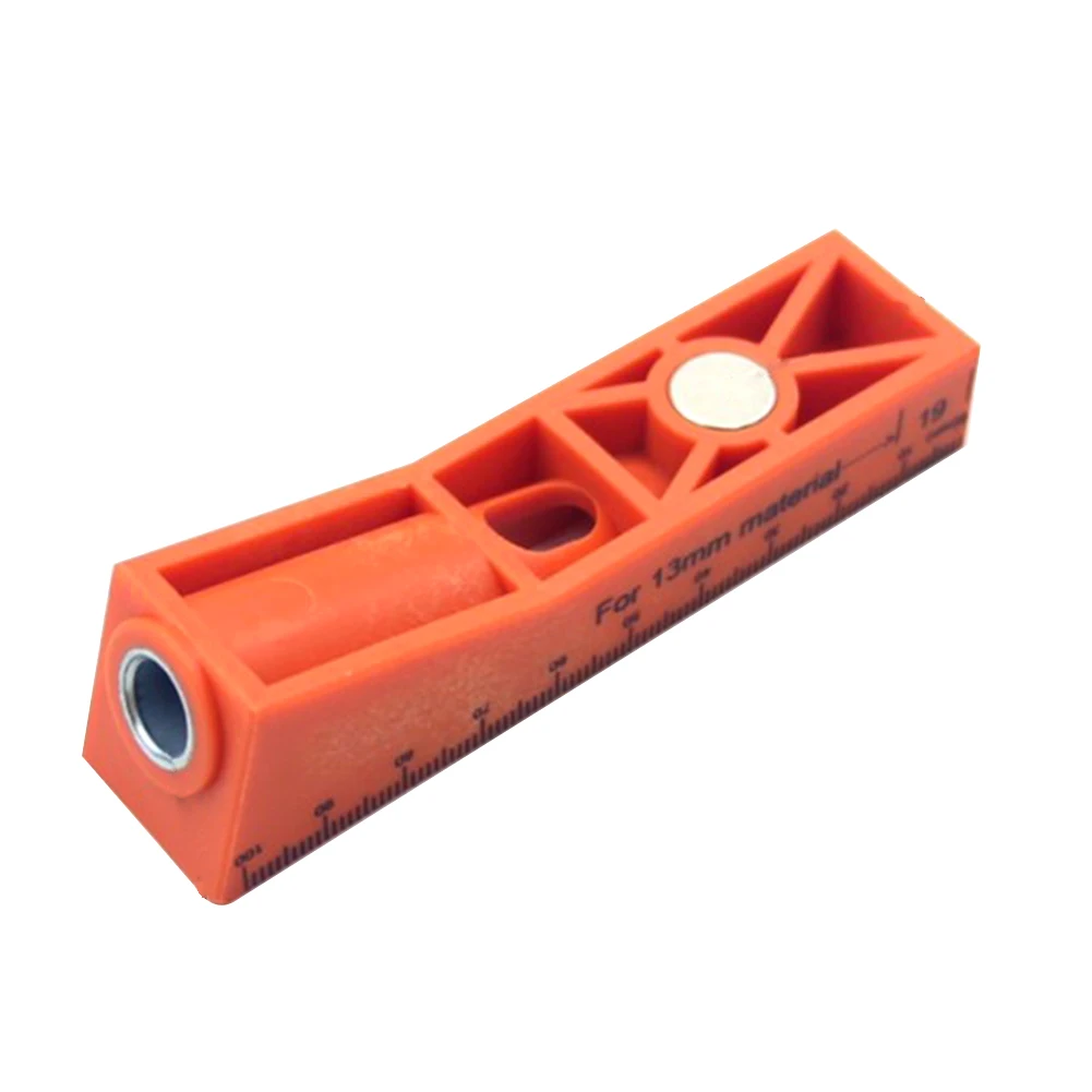 

ABS Hole Positioning Red Magnetic Accurate Home Hardware Punch Locator Universal Drilling Tool Durable Practical Woodworking