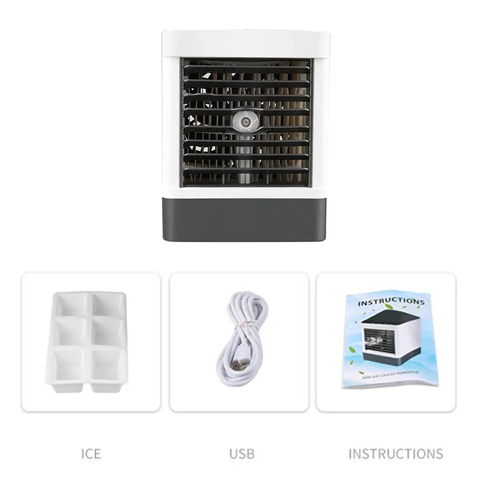 Мини вентилятор кондиционера портативный нано спрей 3 в 1 персональный