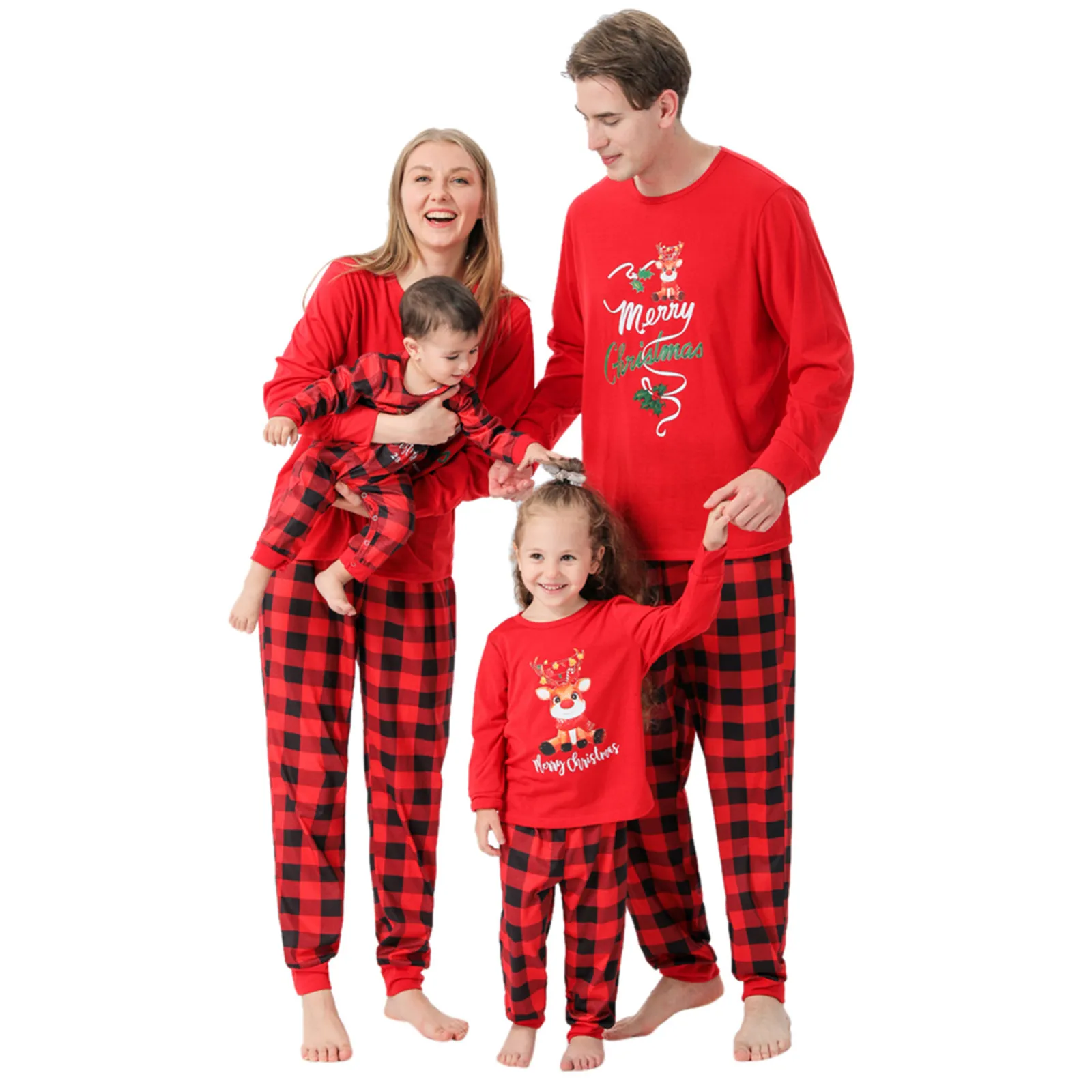 

Matching Family Women Mommy Print Blouse Tops And Pants Xmas Family Pajamas Christmas Pajamas Set Loungewear Sleepwear R5 R5