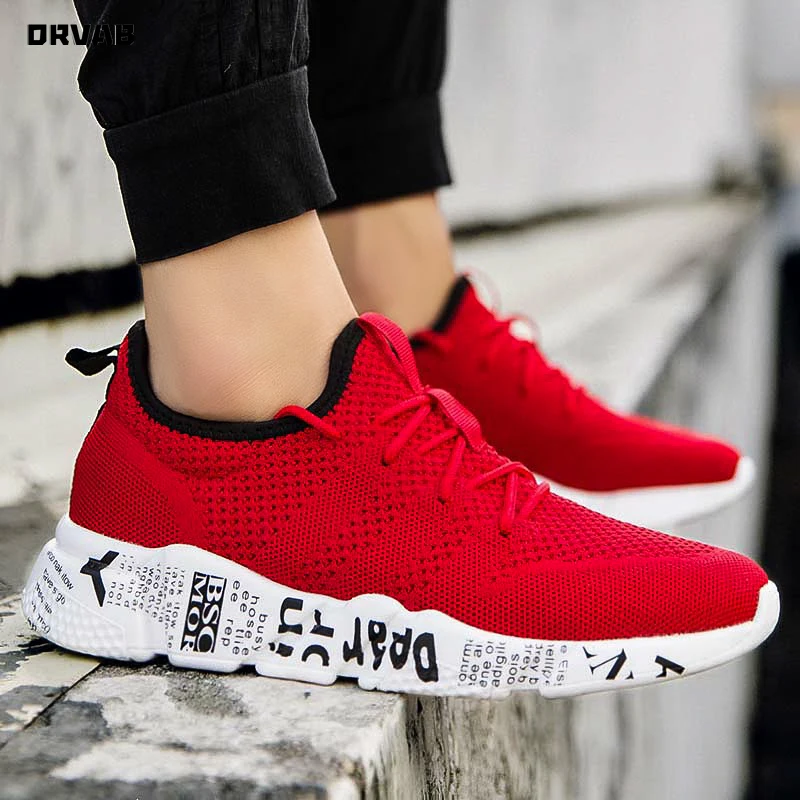 

Мужская обувь из сетчатого материала; Мужская обувь высокого качества; Мужская повседневная обувь; Цвет черный, красный; Дышащие Прогулочны...