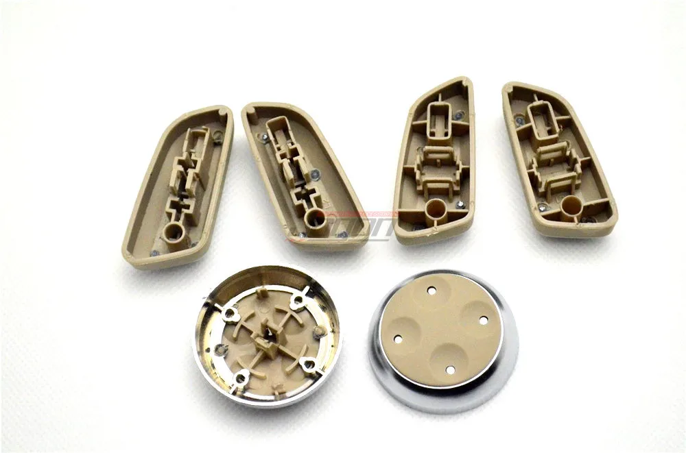 Черно бежевая хромированная накладка на переднее сиденье автомобиля из АБС