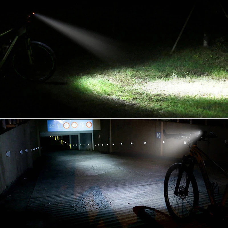 

JLETOLI Waterproof Bicycle Headlight Horn Front Cycling Lights USB Rechargeable Anti-Drop Bike Flashlight Bycicle Accessories