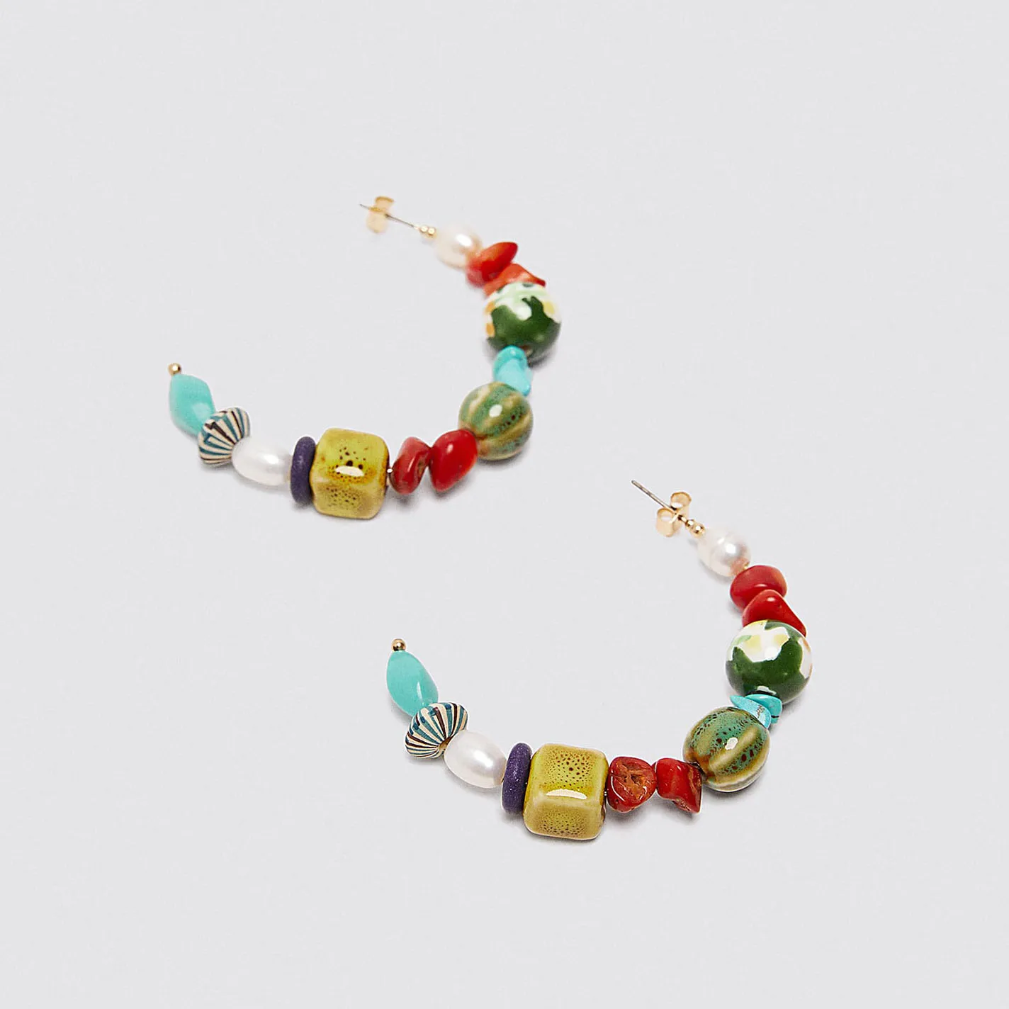 Женские длинные серьги кисточки ZA Boho Bird разноцветные висячие с натуральным