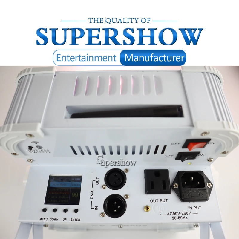 Беспроводной и Перезаряжаемый умный светодиодный светильник PAR 12*18 Вт RGBWAUV