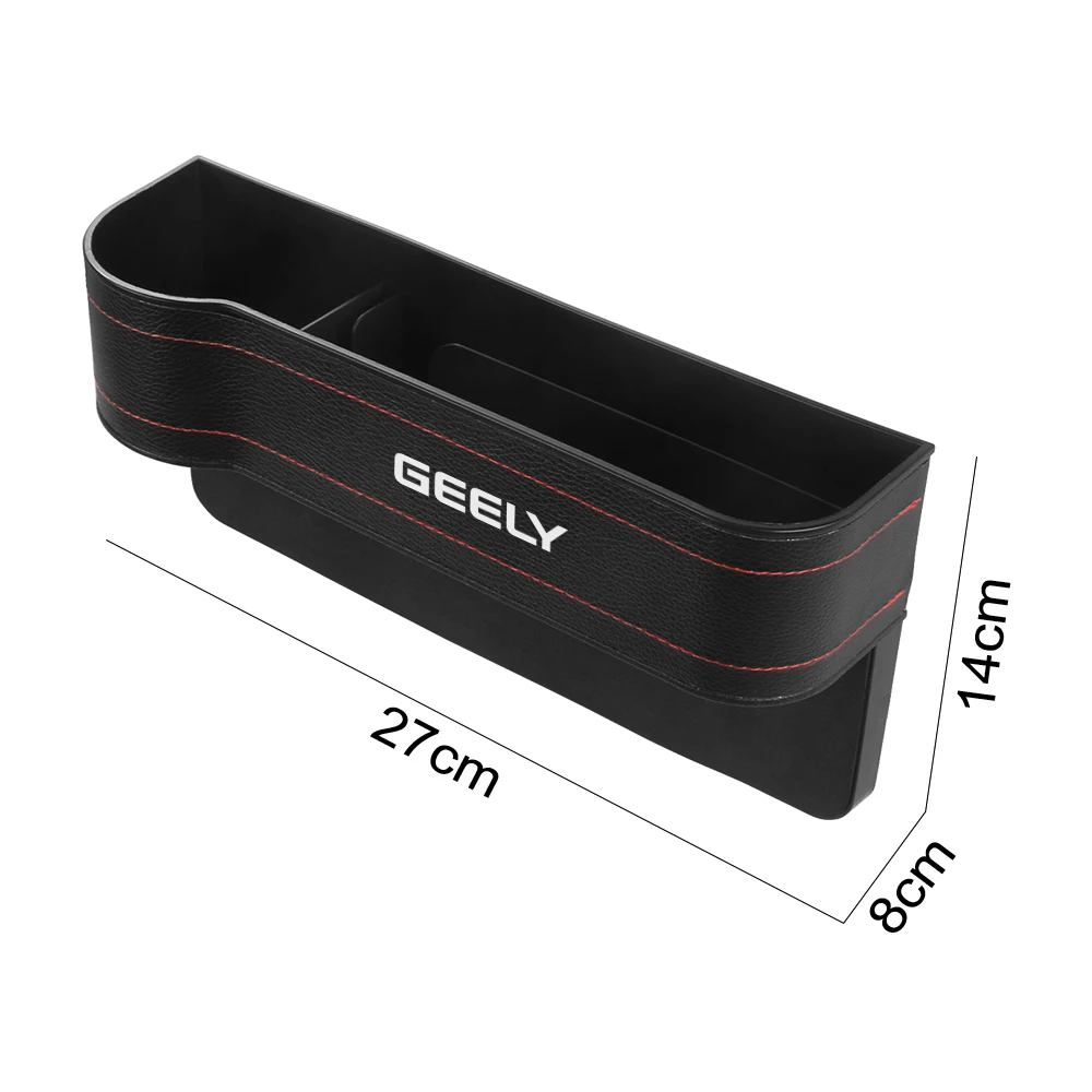 PU Leather Car Seat Gap Storage Organizer Box For GEELY GC6 GC9 LC EMGRAND X7 EC7 EC8 CK ATLAS CK2 CK3 MK Auto Phone Cups Holder |