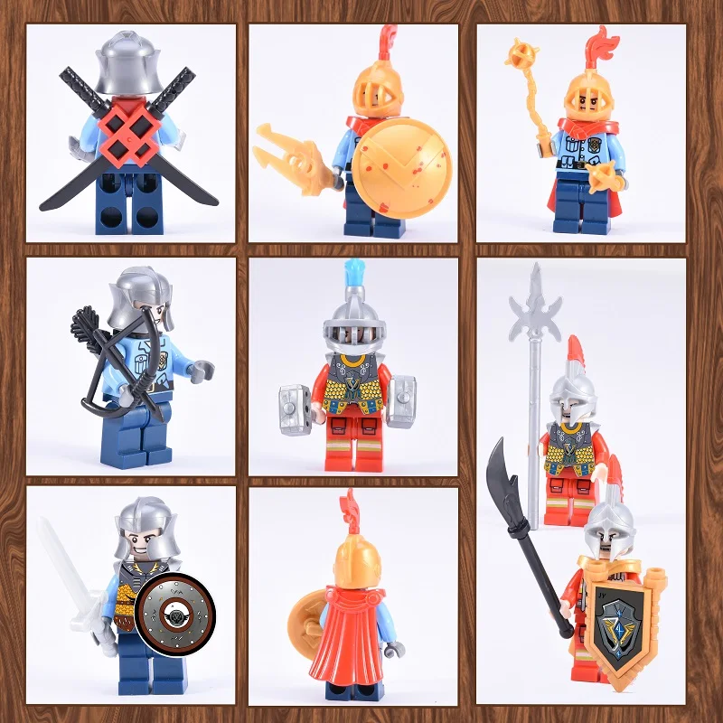 

Weapon Helmet Cape Sword Horse for SpartanED Warrior Castle Knight Rome Crusader Shield Spear Crossbow Building Block Figures