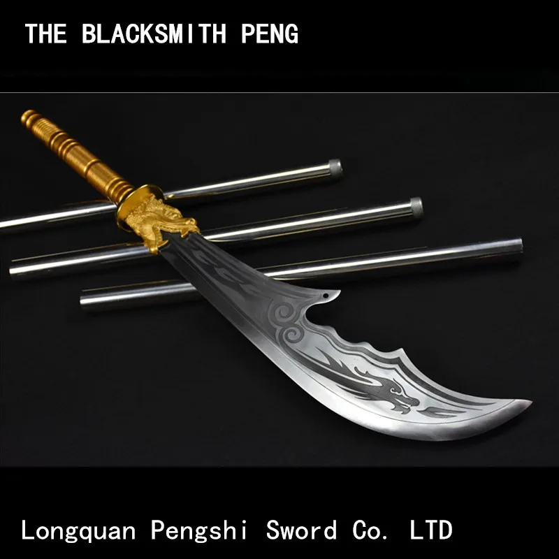 

Eighteen weapons Guan Yu Green Dragon Crescent Blade/Ancient Chinese long weapons/martial arts broadswords Red-tasselled spear