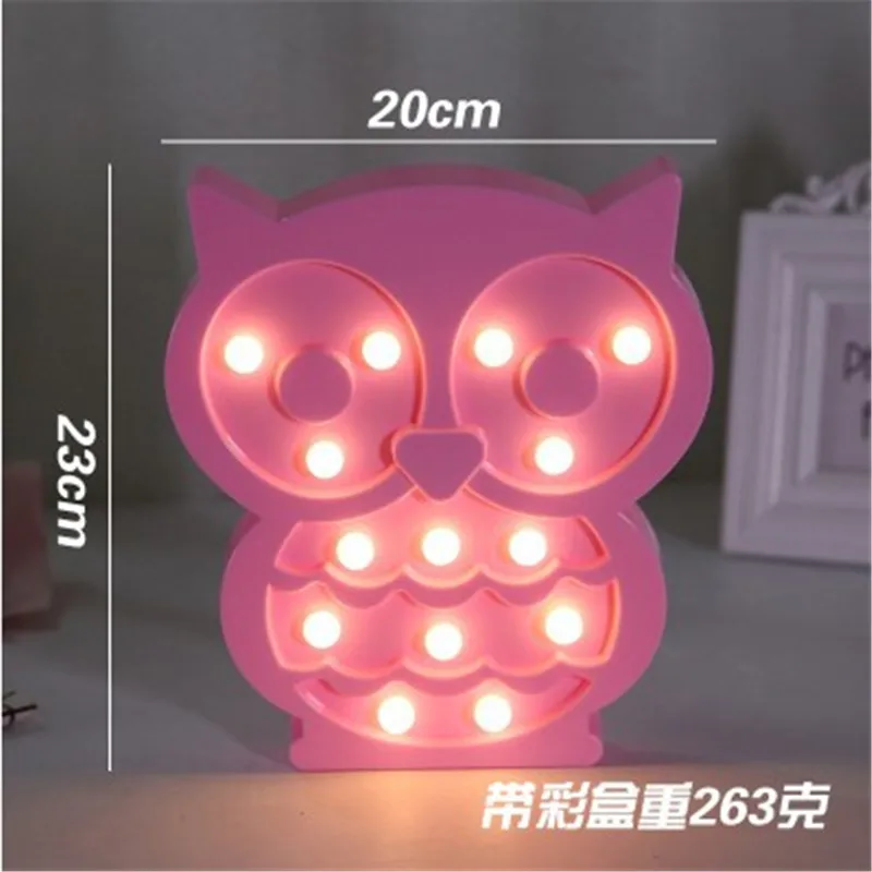 Ночник с 3d рисунком совы Настольный светильник для спальни Домашний ночник