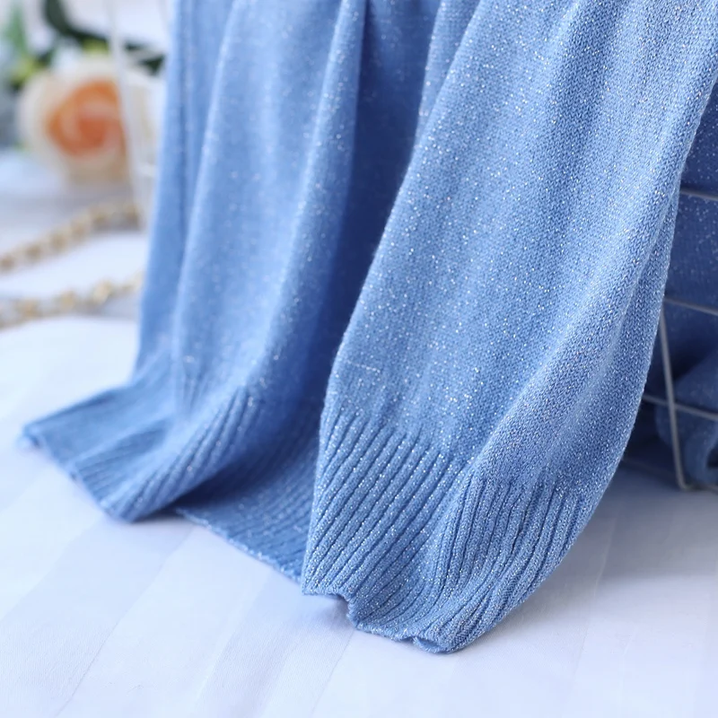 

Knitted V-neck Tank Tops Women Sexy Lurex Vest Female Casual Sleeveless Camisole Fashion Camis Ladies Sling Slim 2020 Summer New