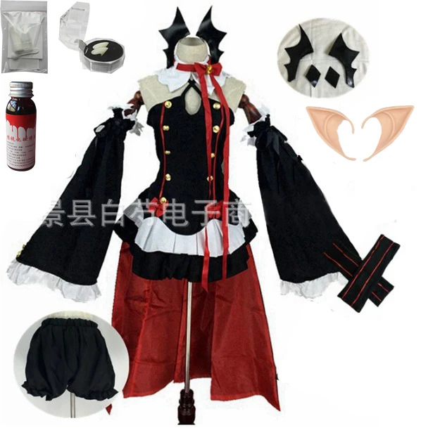 Аниме Серафим конца Owari no Seraph Krul Tepes униформа косплей костюм полный комплект платье наряд - Цвет: package 2