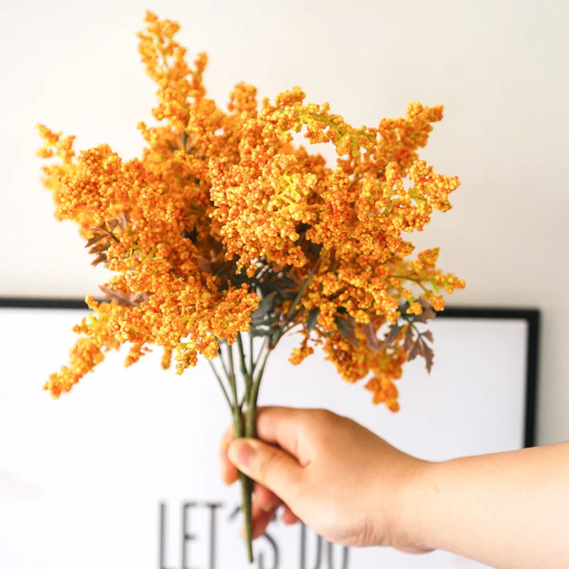 Искусственные цветы лаванды искусственные пшеницы растения букет Рождество