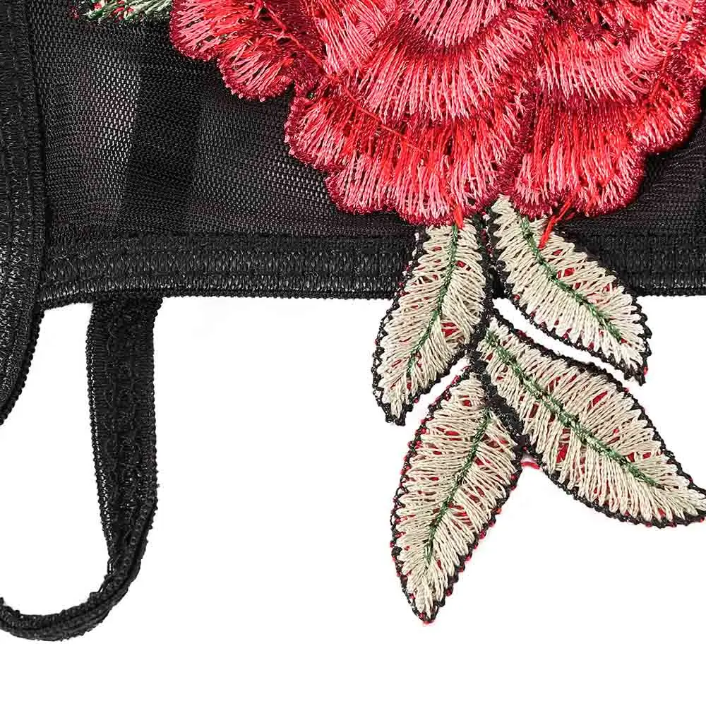 Экзотическое женское нижнее белье сексуальный кружевной комплект с