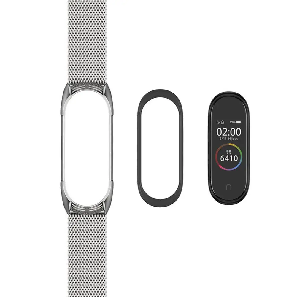 Для mi Band 4 металлический ремешок для Xiao 3 World NFC lan браслет на запястье часов Высокое