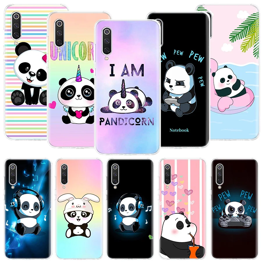 

Panda Anime Cute Cover Phone Case For Xiaomi Redmi 9 9T 9C 10 Prime 10X 10C 8 7 6 10A 9A 8A 7A 6A S2 K40 Pro K30 K20 Coque Patte