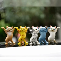 multifunctional cat stand holder funny creative ornaments for study room computer desk coffin cat decoration carming cat storage