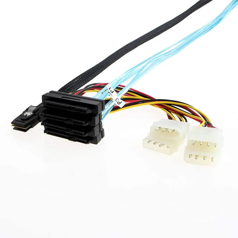 Mini SAS 36P SFF-8087 To 4 * SFF-8482 SAS29 кабель для конверсии | Компьютеры и офис