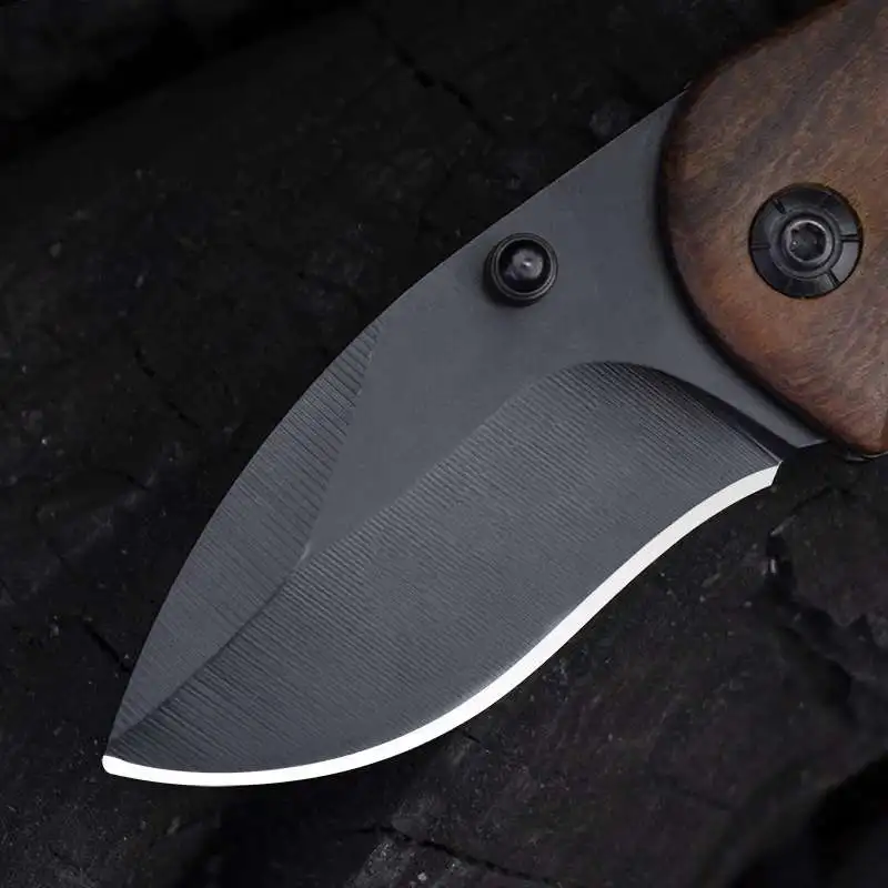 Складной нож 5cr18mov тактический карманный Клинок с деревянной ручкой для кемпинга