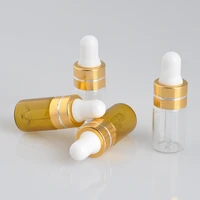 10pc plastic dropper glass bottle portable dropper 3ml sub bottles for essential oil glass tube refillable makeup cosmetic tool