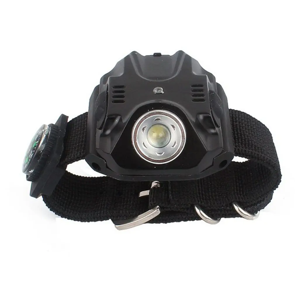 Outdoor Camping Glare Led Wrist Light Flashlight Night Fishing Running Bicycle Riding Multi-Function Watch |