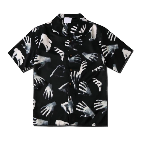Мужские Винтажные рубашки с принтом Dark Icon, Летние Гавайские рубашки, Мужской Топ, 2020