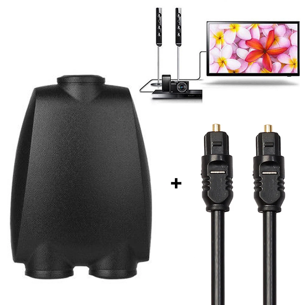 Цифровой оптический аудио-разветвитель SPDIF разветвитель для CD DVD с 2 выходами