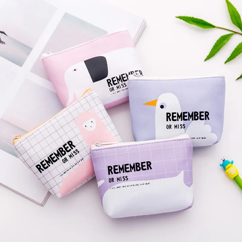 Кошелек с монетницей держателем для карт и ключей кошелек милыми рисунками из