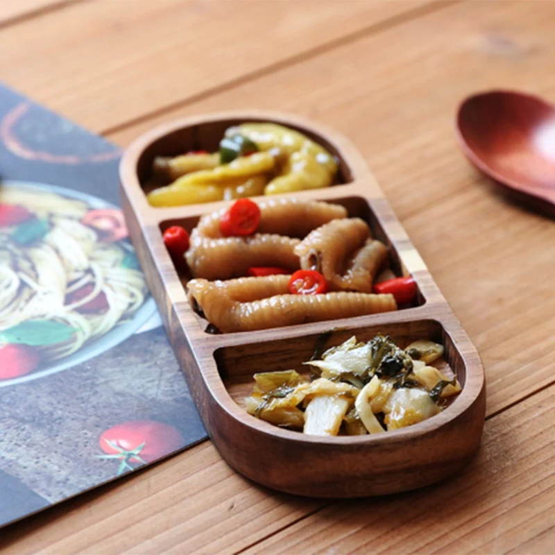 2 шт. деревянный сушеный фруктовый тарелка креативный японский лоток для