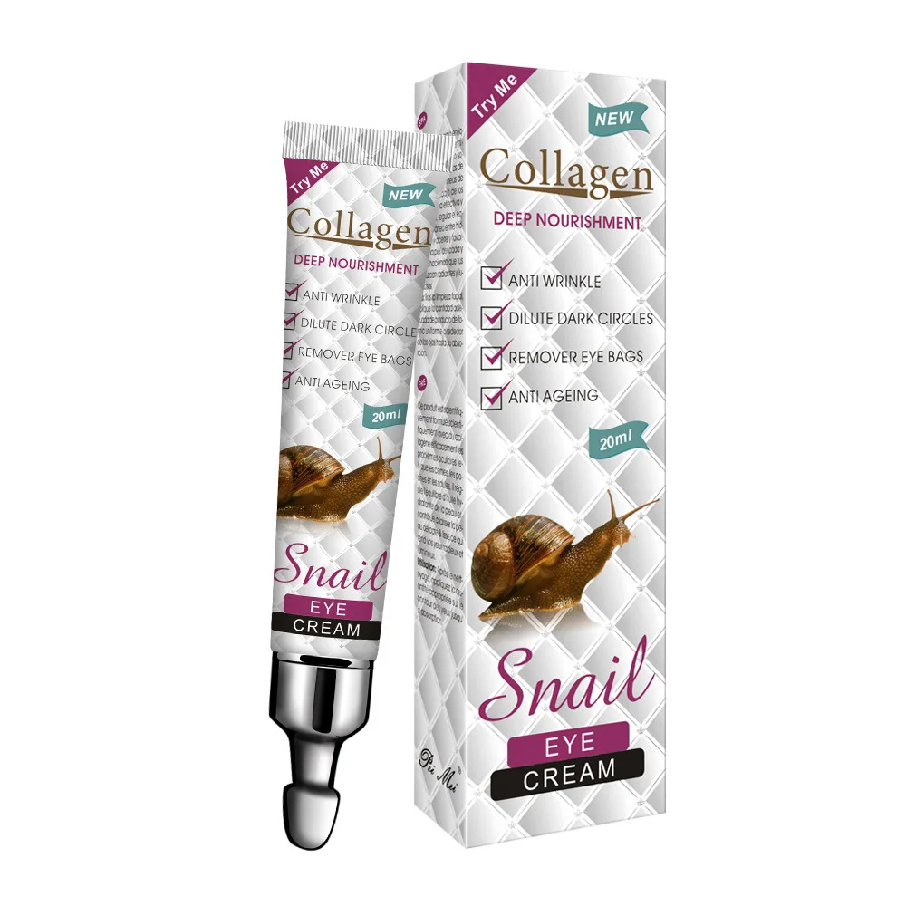 20ml Snail Firming Eye Cream for Dark Circles &amp wrinkles Fat Granule Anti-aging Anti-Puffiness Moisturizer Skin Care |