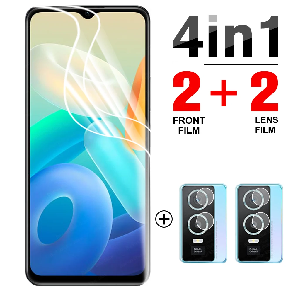 

Гидрогелевая пленка 4 в 1 для Vivo Y76s, защитная пленка для экрана vivo Y76s, Y76, Y76, 76s, защитная пленка, не стекло