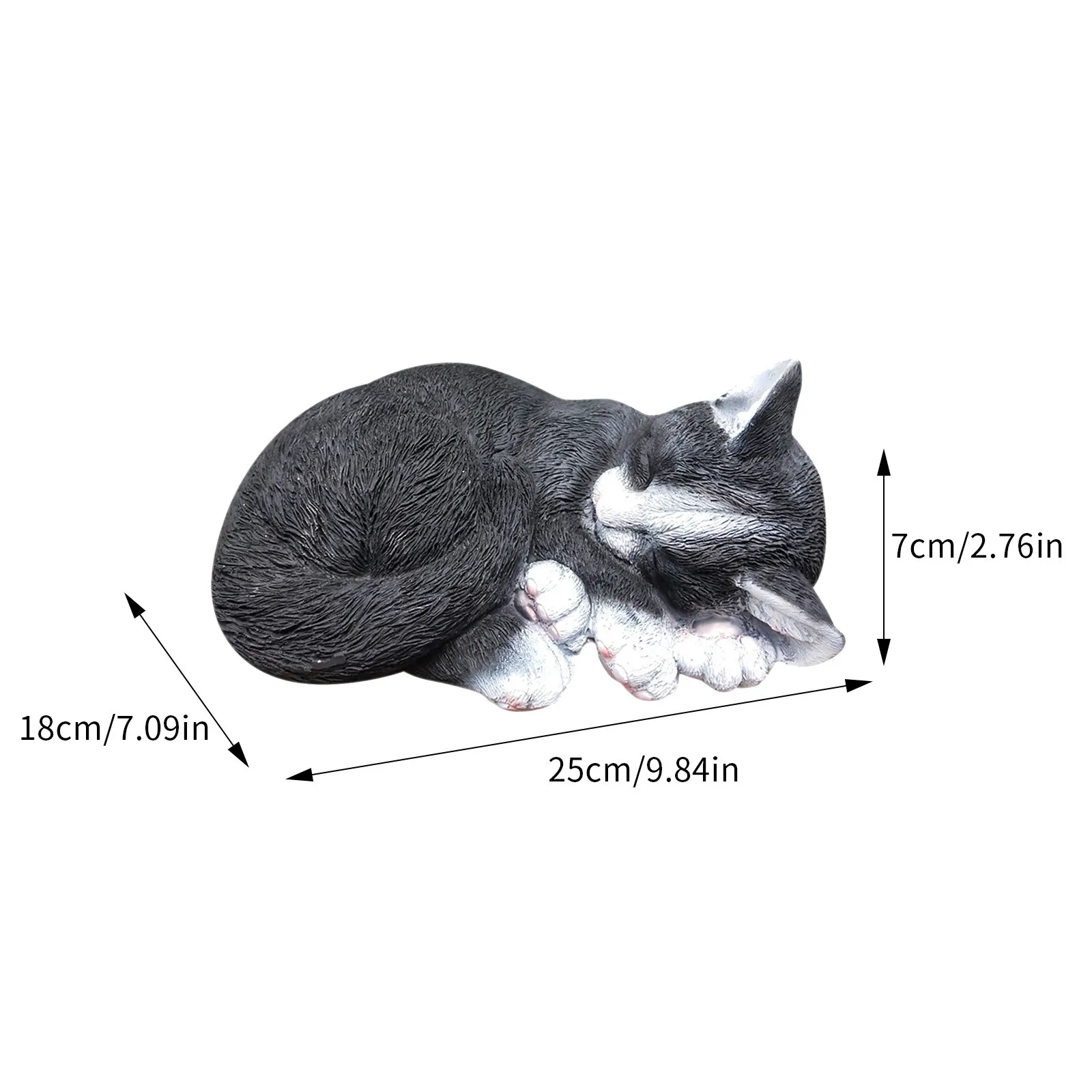

Sleeping Cat Statue Garden Decoration Resin Ornaments For Lawn Art Decoration Ornament