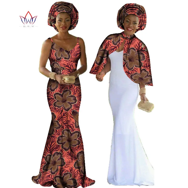 Женское платье с принтом в африканском стиле Дашики комплект из 2 предметов