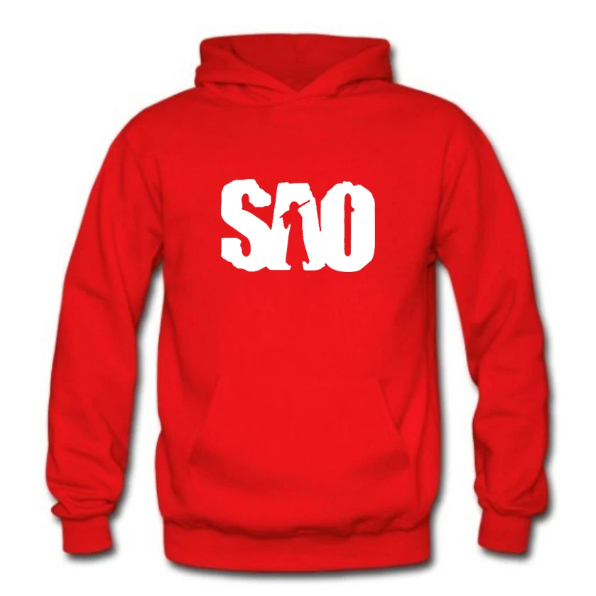 SAO Sword Art Online зимние осенние толстовки для мужчин аниме COS одежда флисовая