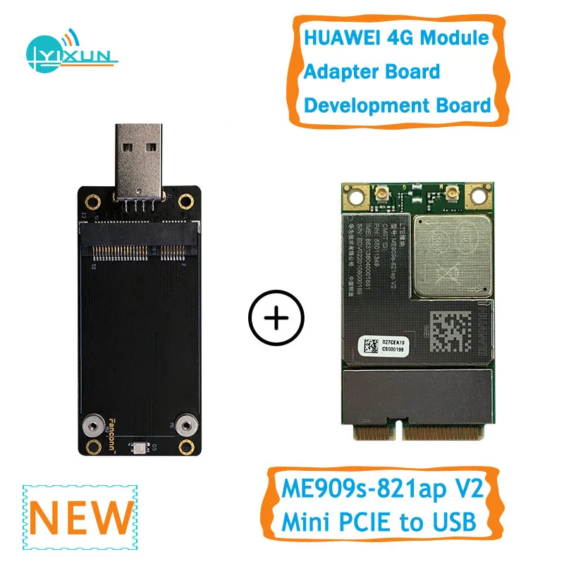 Новинка 2020 деталь для Huawei Mini PCIE на USB + 4G плата адаптера модуля LTE FDD B1 B3 B5 B8 B38 B40 B41 |