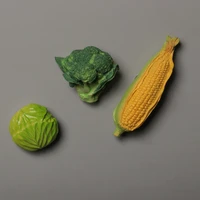 creative 3d simulation food fridge magnets refrigerator stick magnetic stick vegetables corn cabbage broccoli magnetic stickers